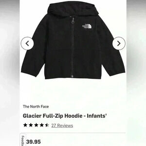 Infant North Face Glacier Full-Zip Hoodie 6-12mo